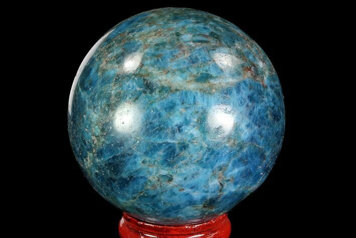 Bright Blue Apatite Sphere - Madagascar #83368
